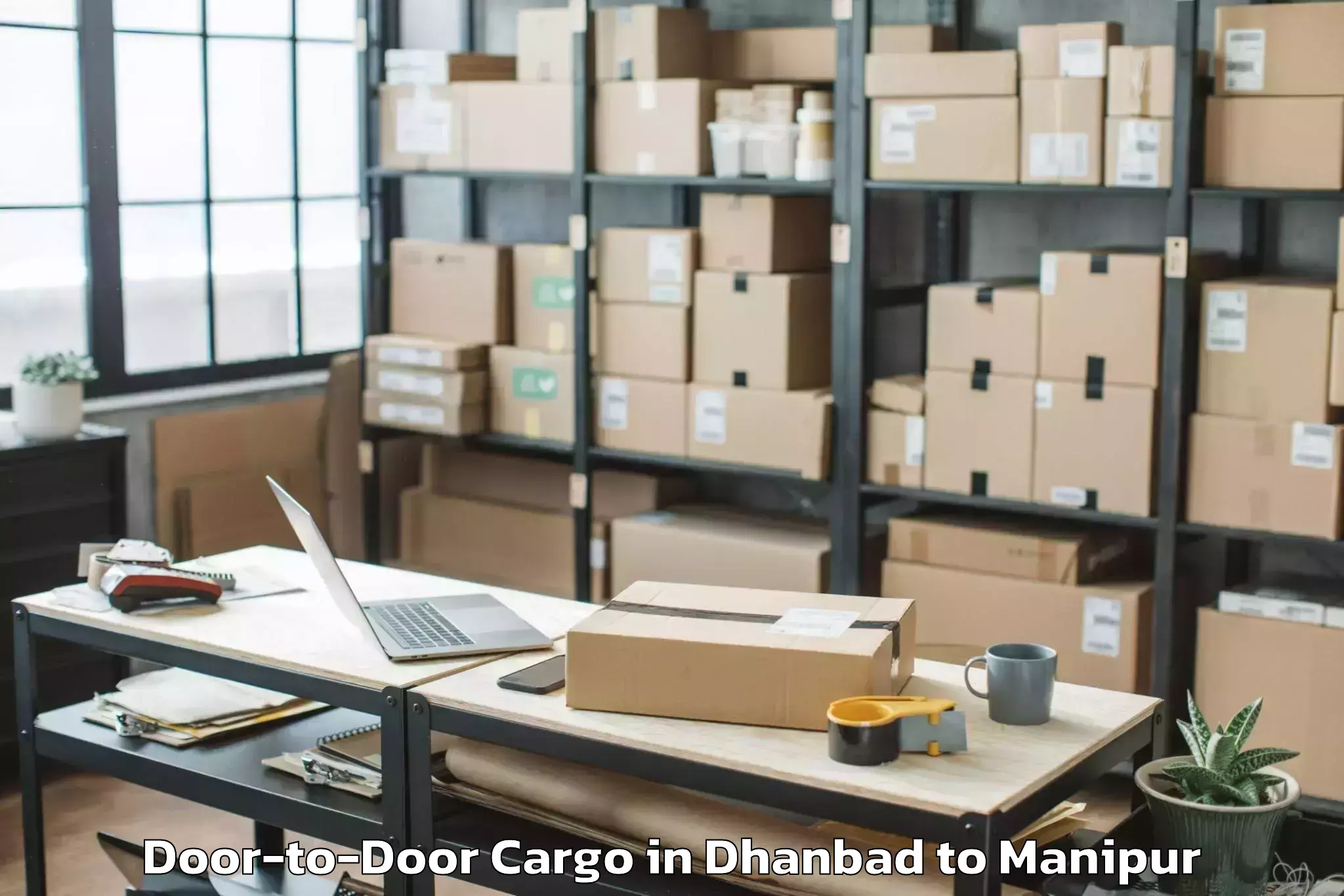 Easy Dhanbad to Kamjong Door To Door Cargo Booking